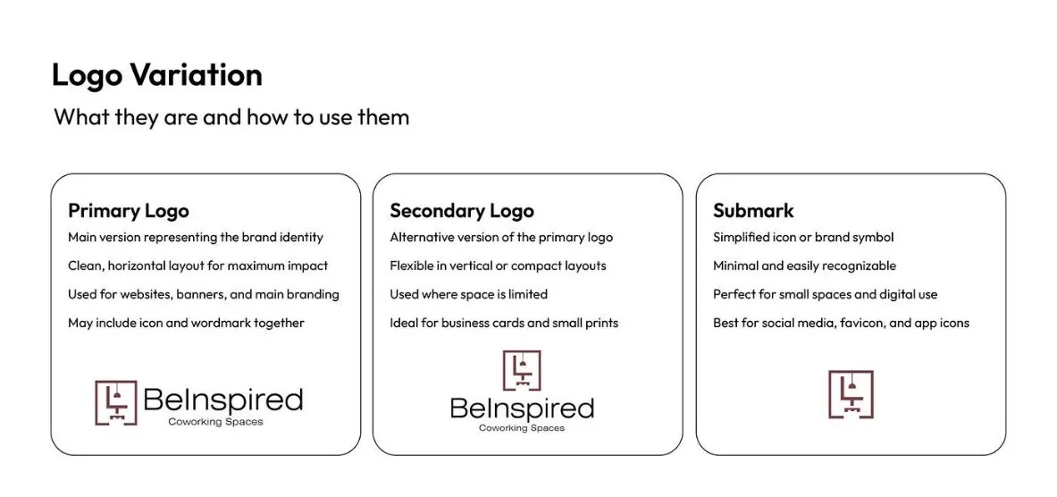 Beinspired Coworking Spaces | Brand Identity: design 7 of 17