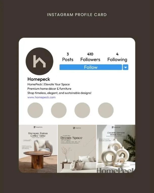 Homepeck | Brand Identity & Social: design 5 of 10