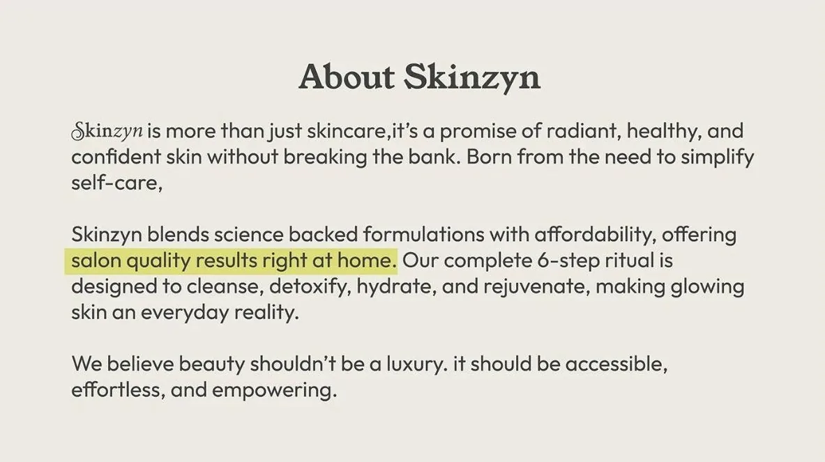 Skinzyn | Skincare Branding: design 2 of 12