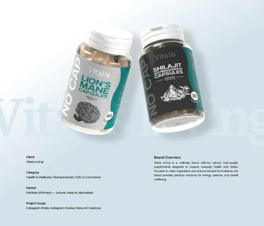 Vitalis Living | Supplement Social Media: design 1 of 13